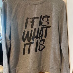 Gray Graphic Women's Sweater